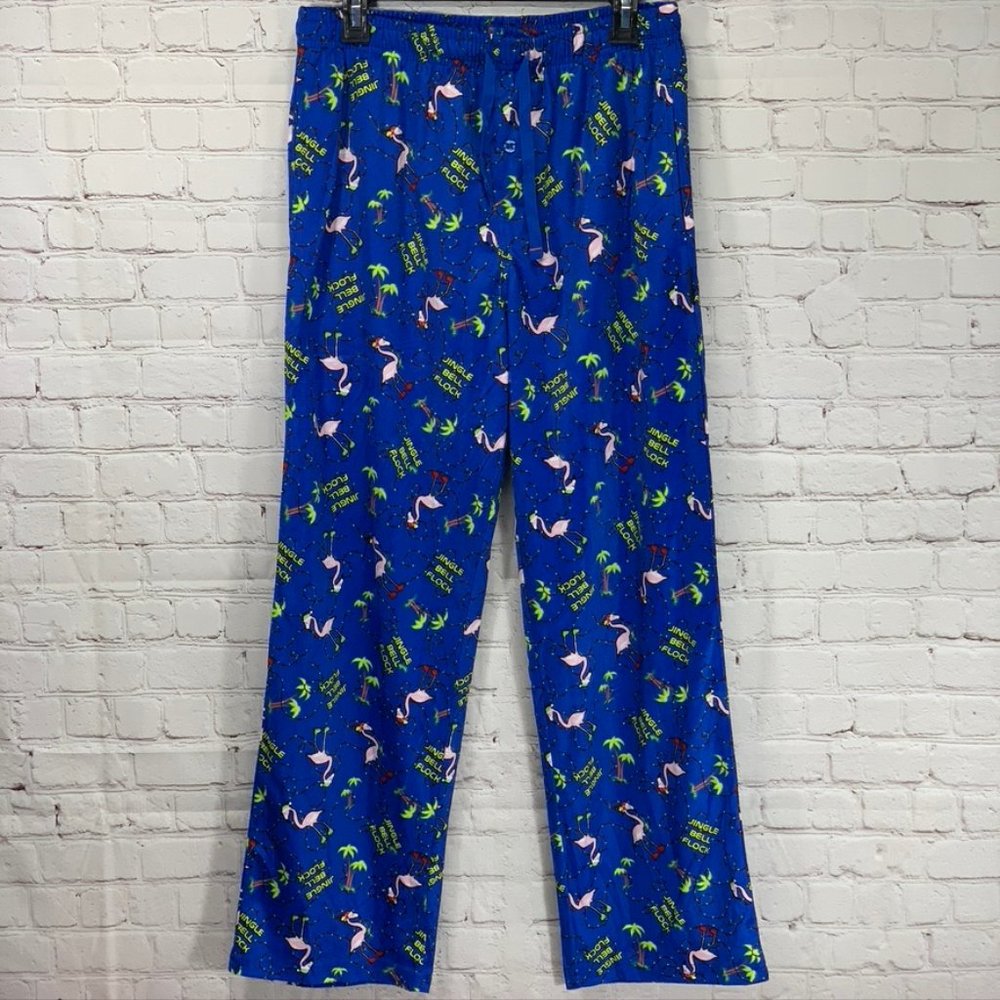Hawke & Co. Holiday Print Micro Fleece Santa Flami